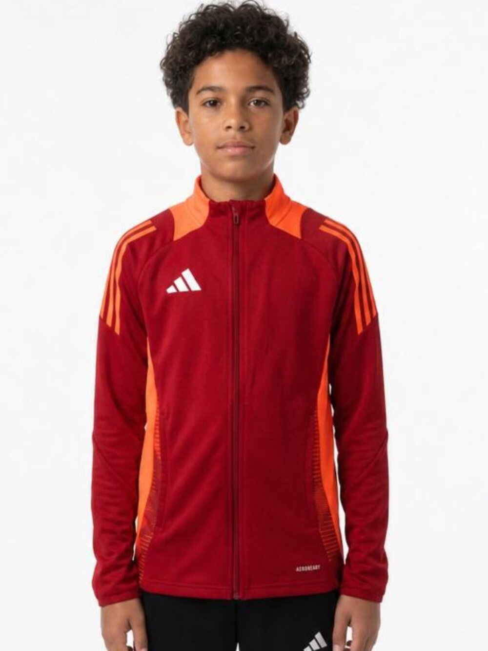 Adidas Kids TIRO24 Football Jacket Team Power Red Size L Track Training Top NEW